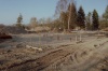 Die Ferienhäuser in Bau im neuen Urlauberdorf Ende 90er Jahre