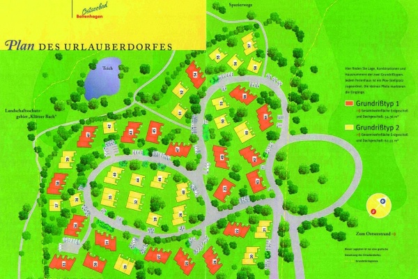Plan des Urlauberdorfes